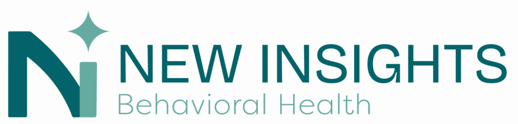 Logo for New Insights Behavioral Health featuring a stylized N and a star-like design above the letter, all in soothing shades of teal and green. Perfect for representing excellence in logo behavioral health branding.
